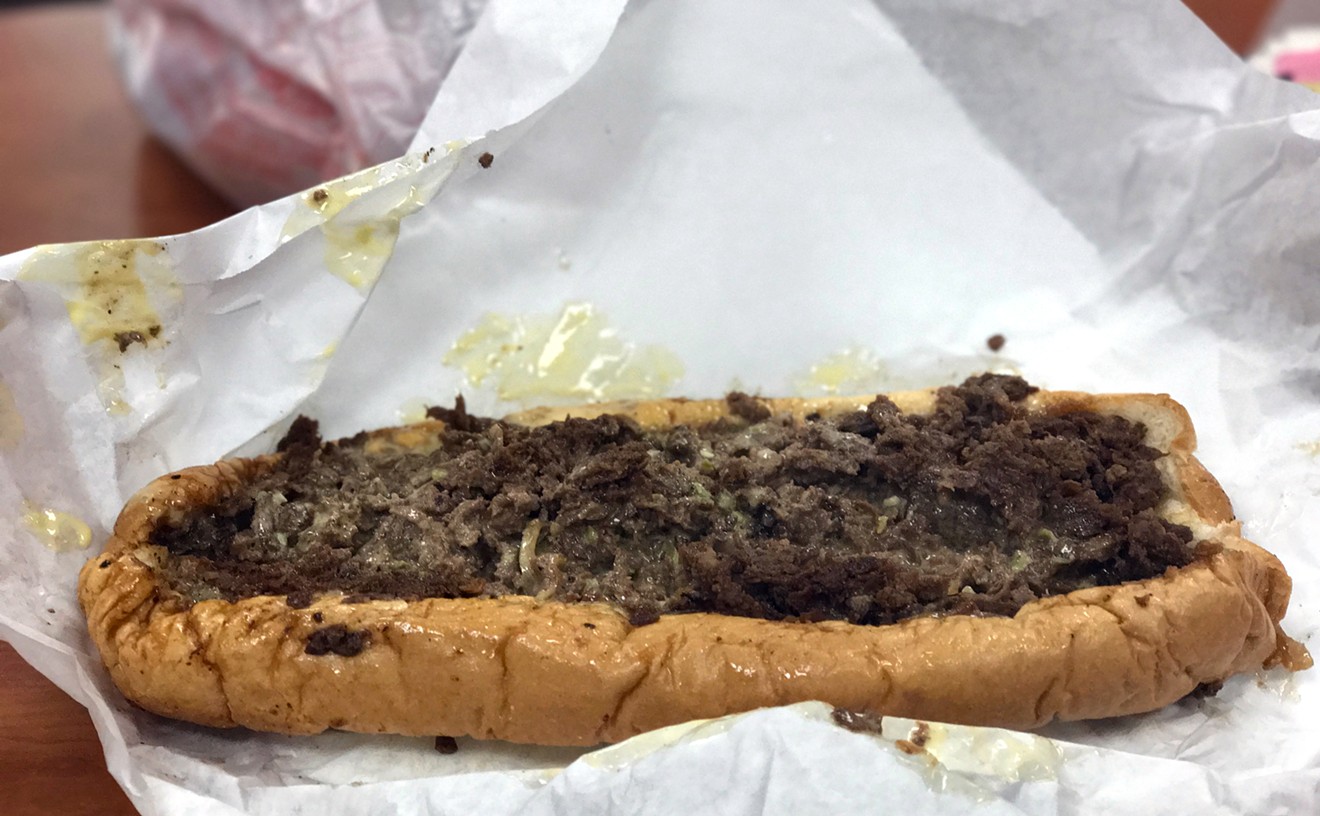 The large cheesesteak sandwich at Cheesesteak House is the cheat day meal of cheat day champions.