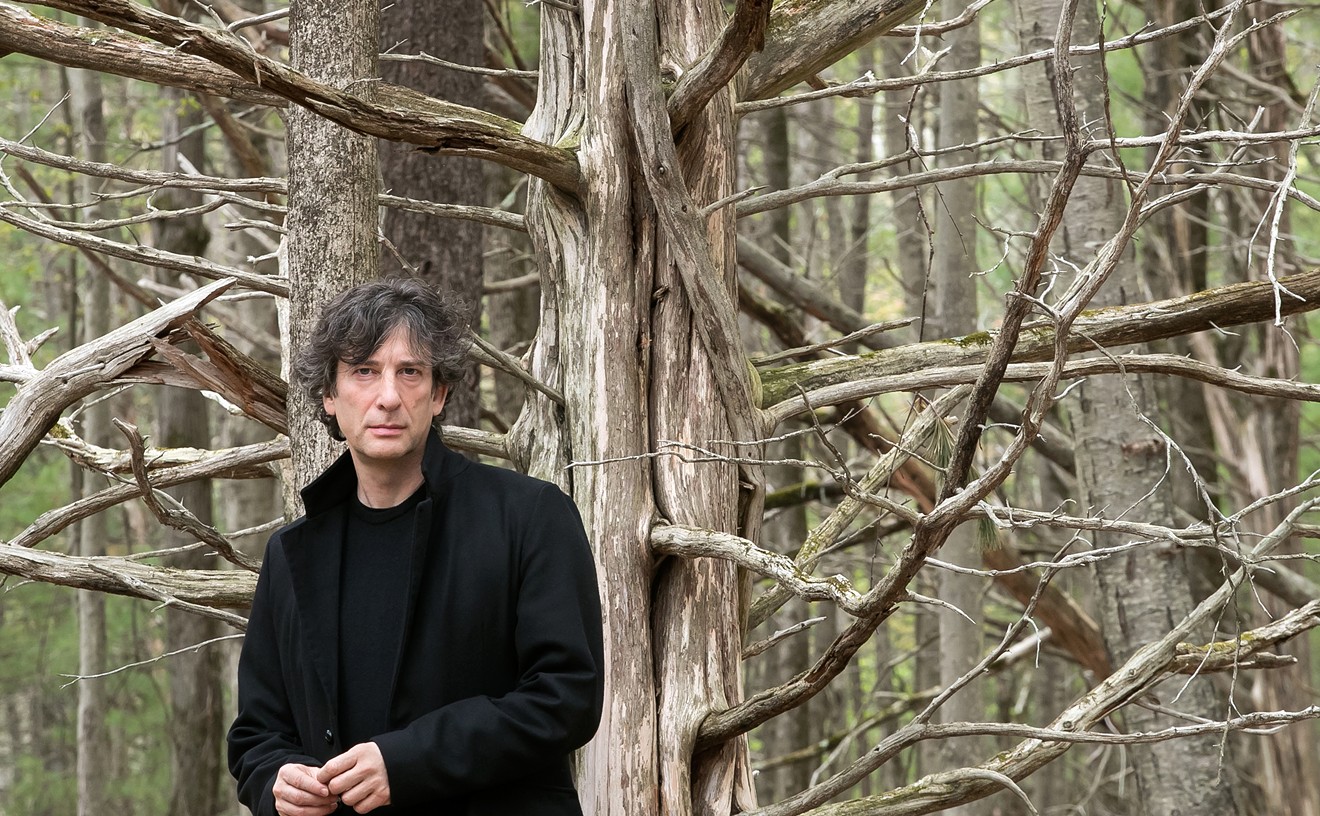 Coraline author Neil Gaiman spoke to a sold-out crowd at Winspear Opera House on Friday.