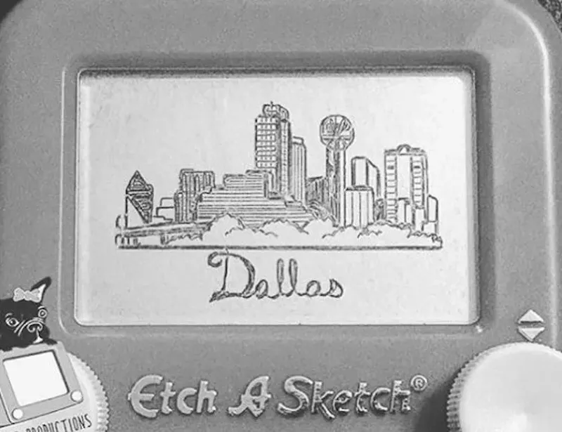 The Etch A Sketch Is Dallas Artist Samantha Watt's Preferred Medium
