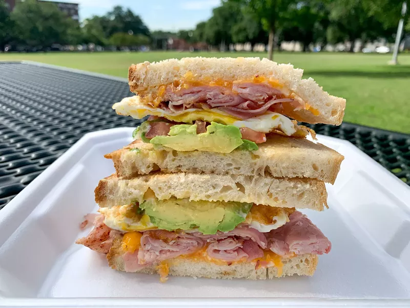 Good to Go AllGood Cafe's MegaEgg Breakfast Sandwich Dallas Observer