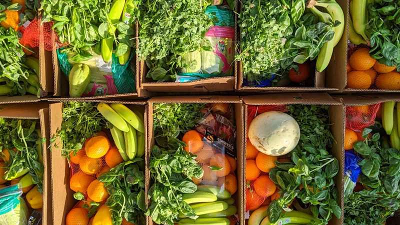 Beautiful food that could've been tossed, but instead goes to people who need it