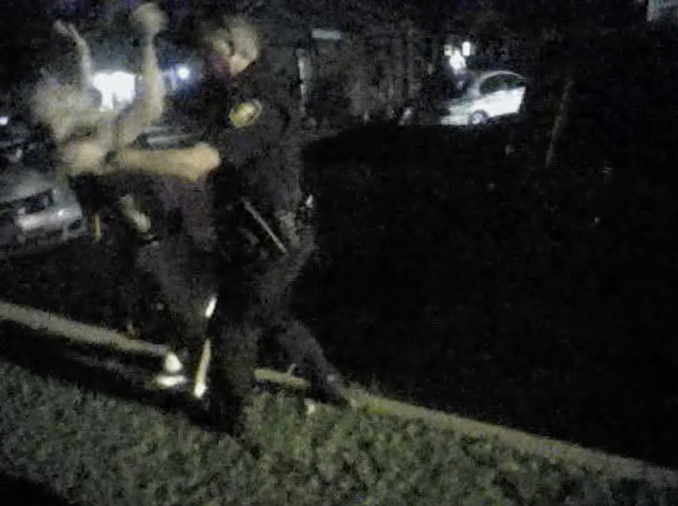 Video shows Fort Worth Police officer punch man in the face.
