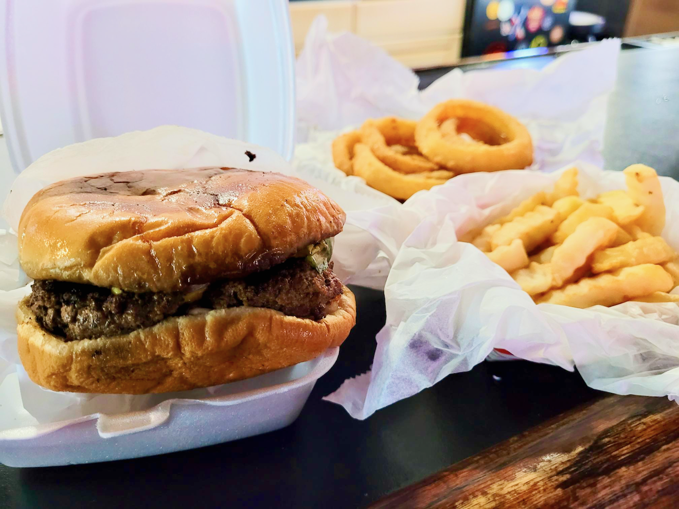 Go for the onion rings instead of fries. Or both.