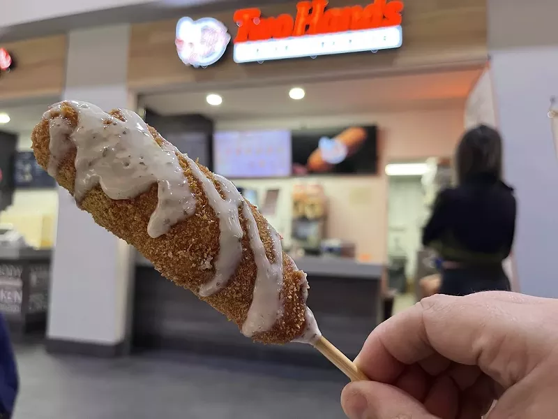 Two Hands Great Corn Dogs Offers a Great Korean Take on a Dallas