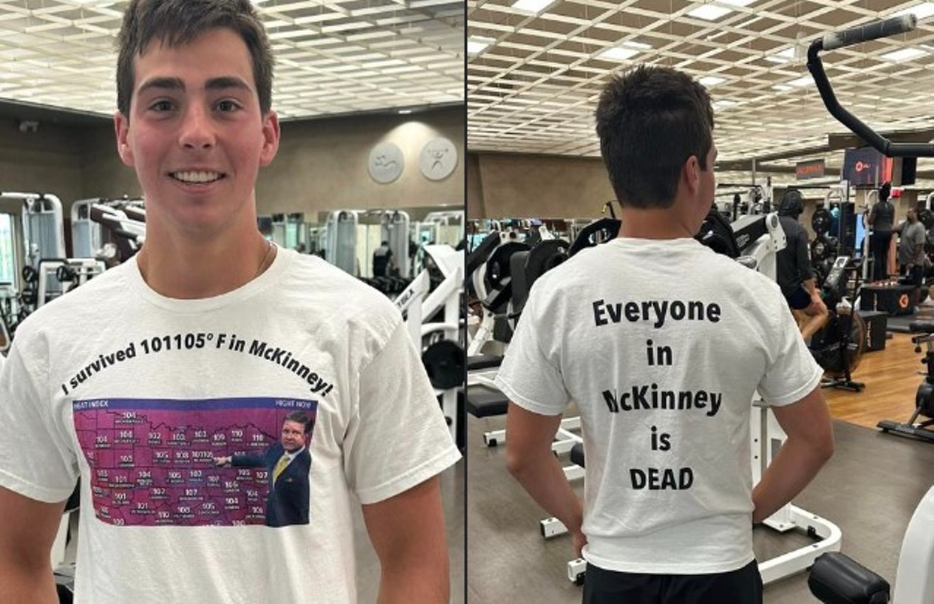 Someone made a shirt quoting WFAA weatherman Pete Delkus' most recent viral moment.