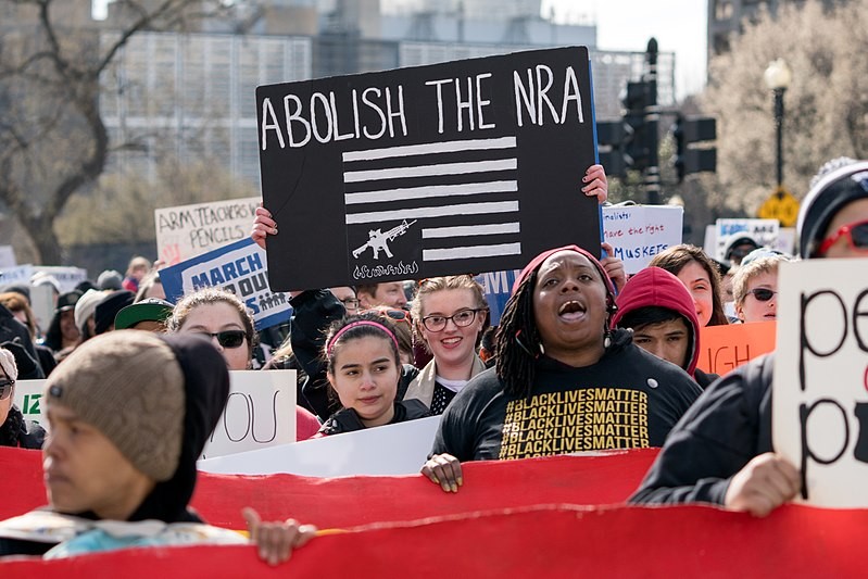 Protesters took to the streets in March for the March for Our Lives demonstration in Washington to call for gun reform measures after the Parkland, Florida, shooting.