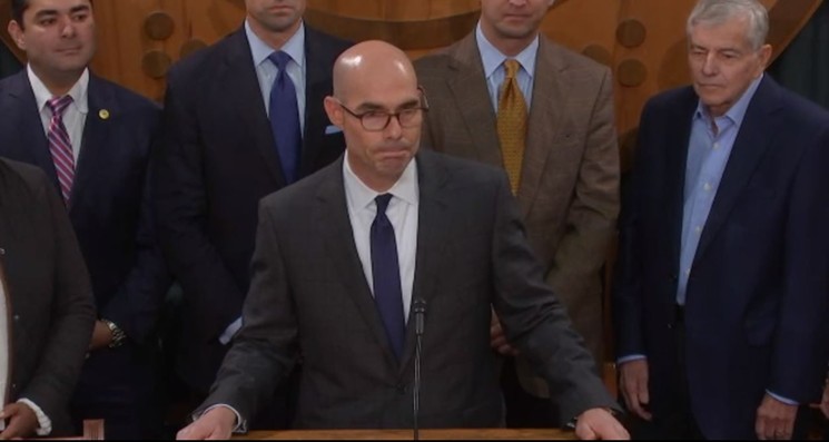 The tape of a conversation between Texas House Speaker Dennis Bonnen (above) and conservative activist Michael Q. Sullivan finally has seen the light of day.