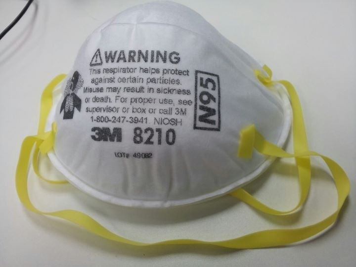 An N95 respirator. In high demand right now, and the CDC is recommending the public to wear one. A Dallas engineer can show you how to make your own.