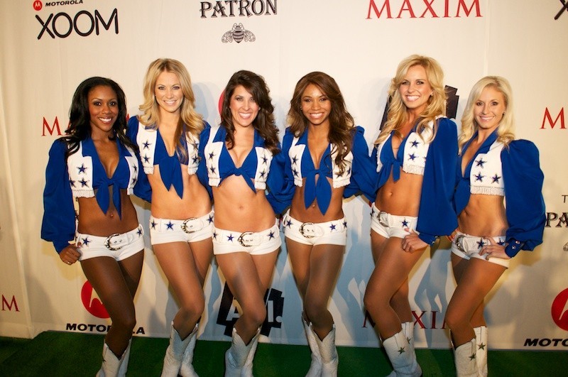 Dallas Cowboys Cheerleader during the NFL Football Game between