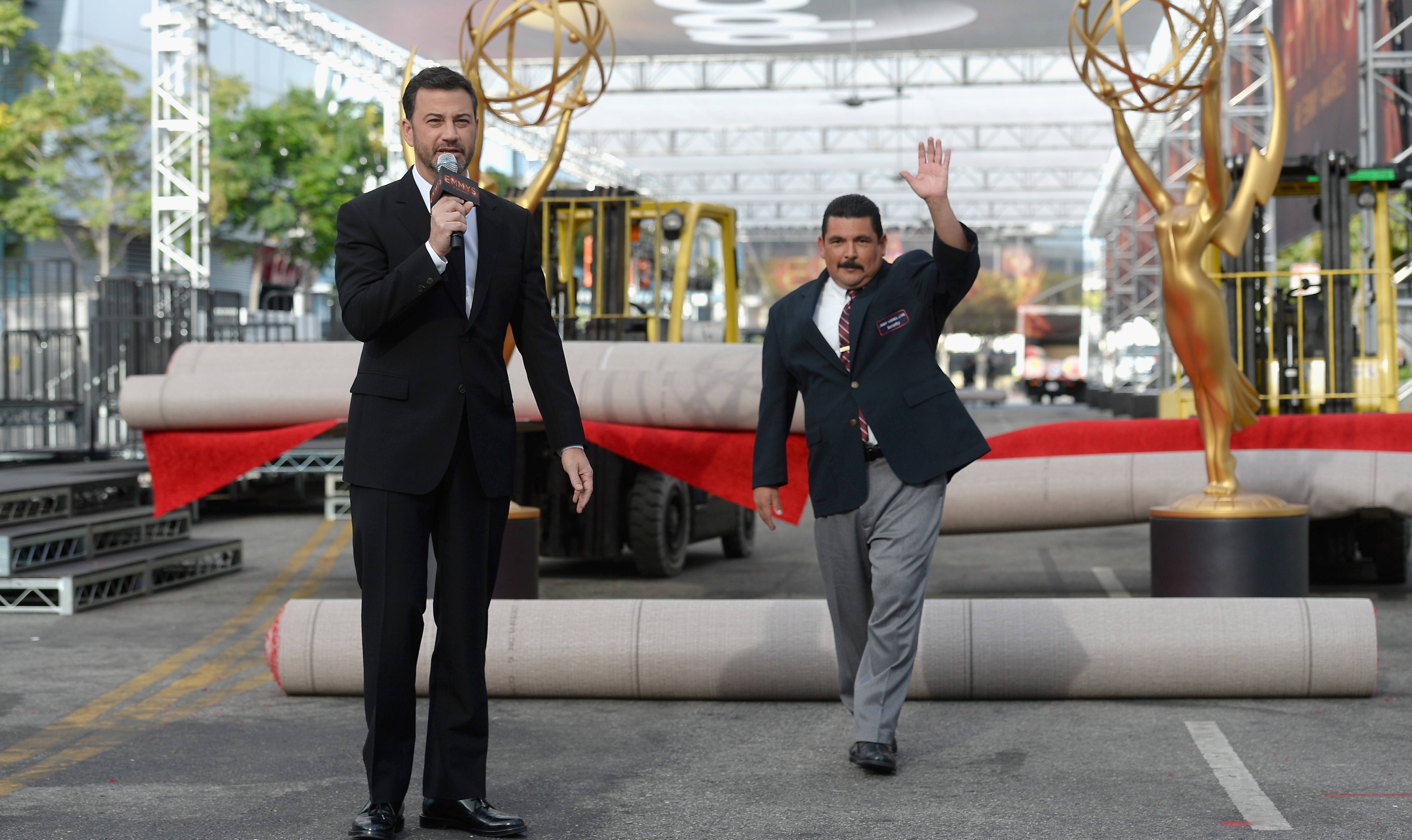 Guillermo, of 'Jimmy Kimmel Live,' tailgated with Eagles fans Monday night