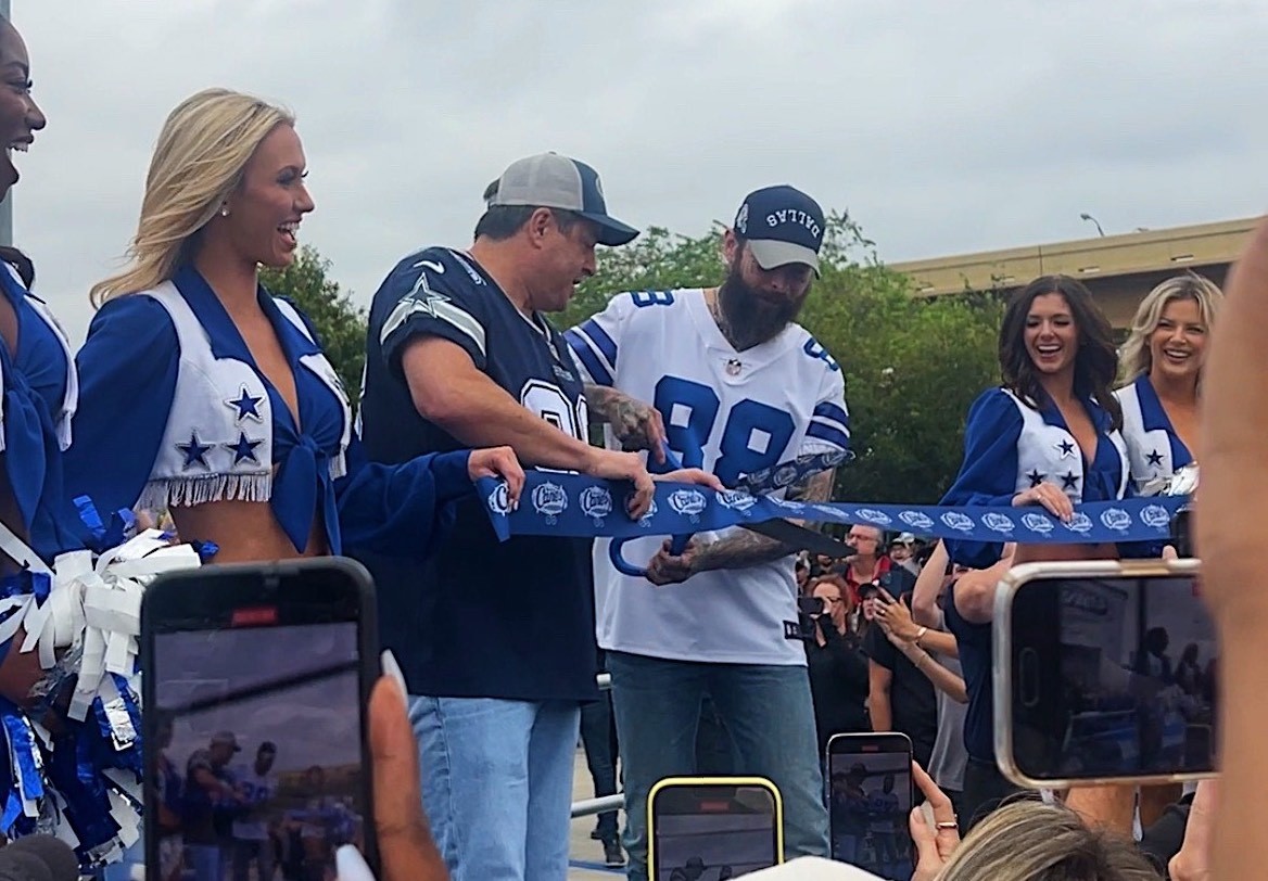 Post Malone in Dallas for Opening of Cowboys-Themed Raising Cane's ...