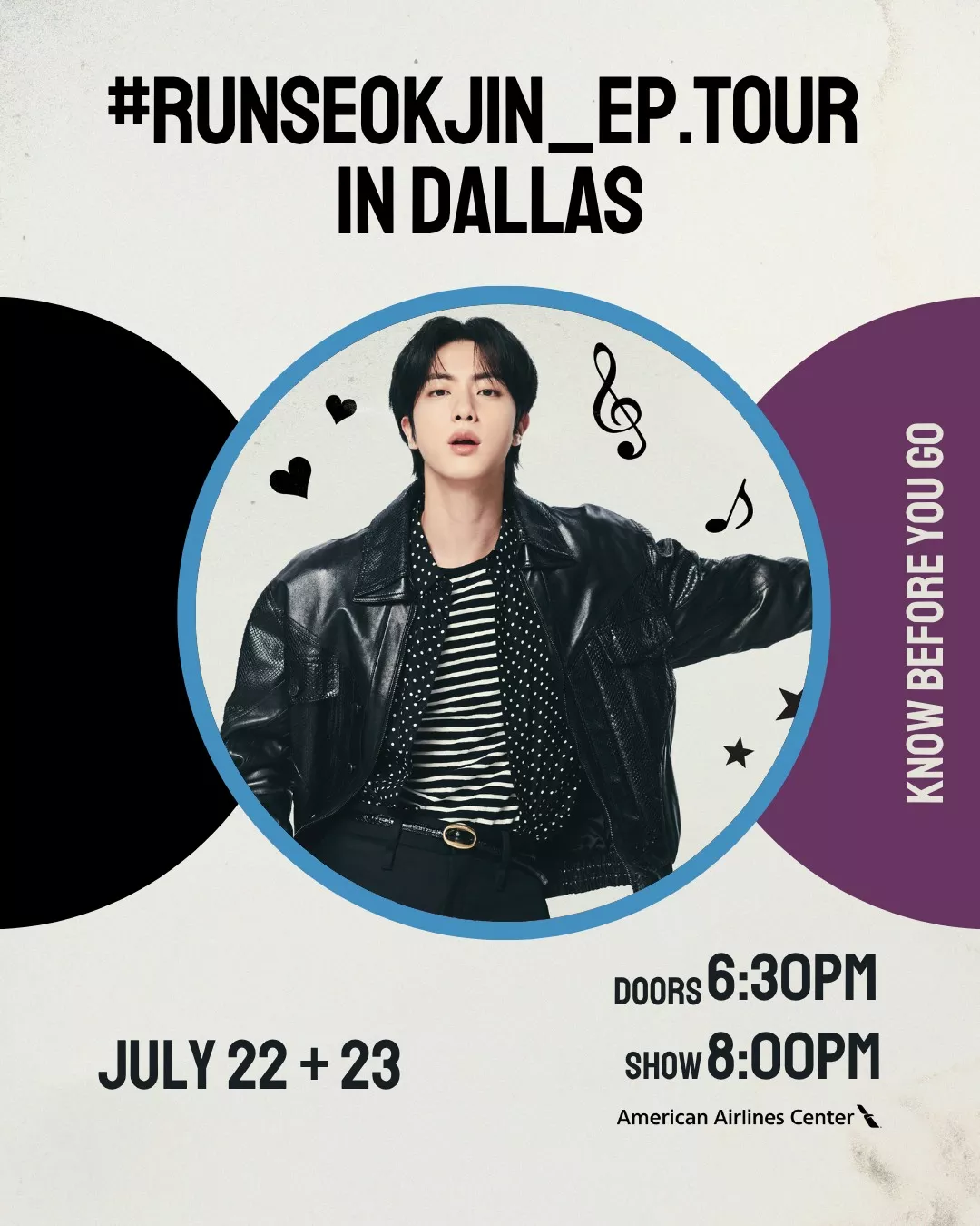 BTS JIN ジン RUNSEOKJIN_EP.TOUR in Dallas Jin | Run Seokjin FULL CONCERT HD [Vlog/Fancam] DALLAS TOUR