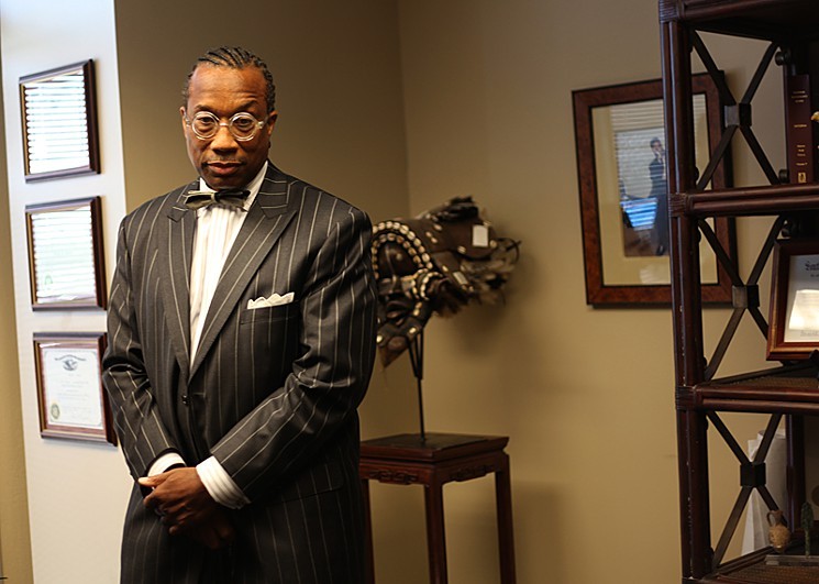 John Wiley Price in the offices of his lawyer, Billy Ravkind, five years ago.