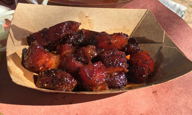 Heim's bacon burnt ends were photographed when this Fort Worth restaurant was just a barbecue truck parked outside a Cowtown bar.