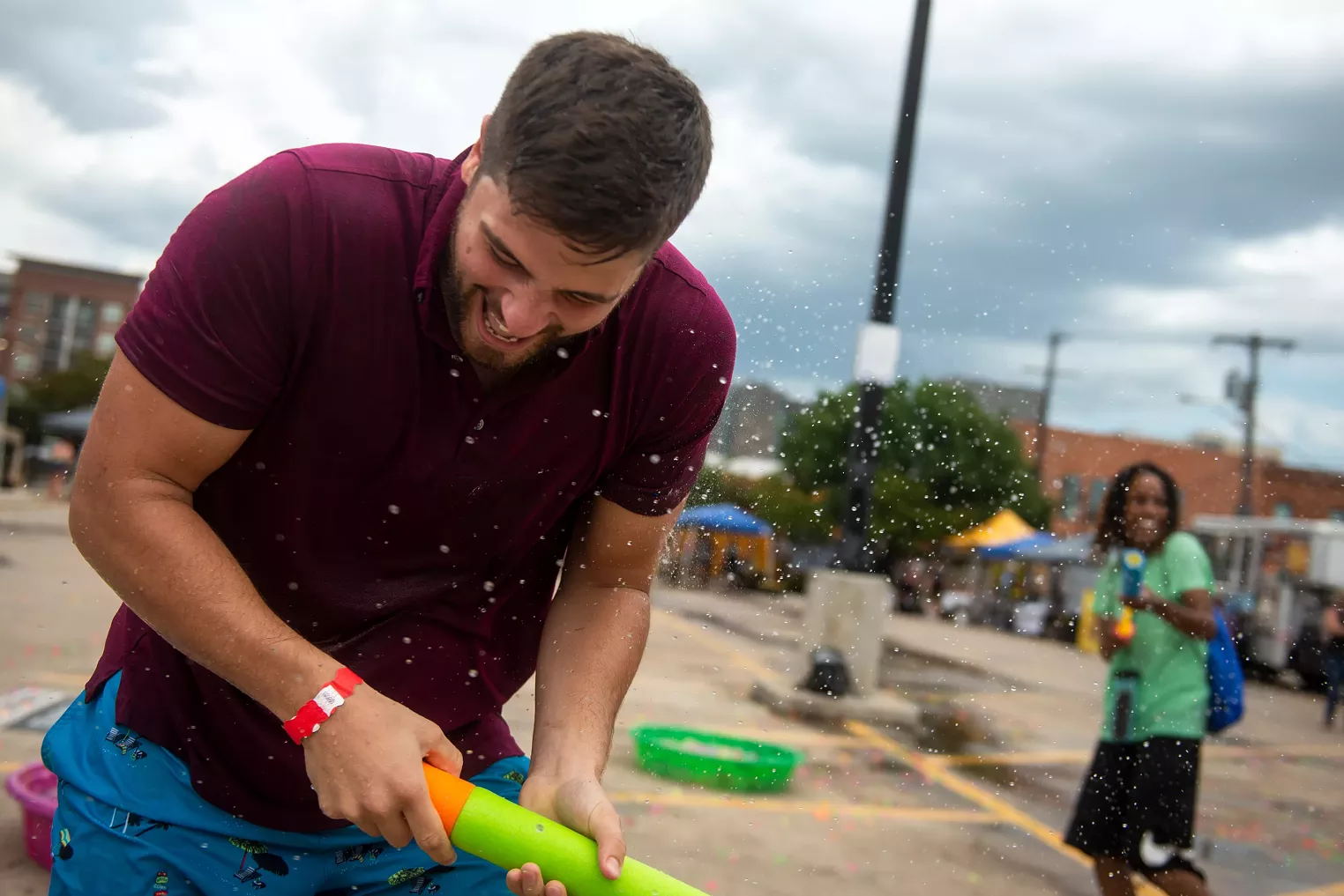 Slideshow Deep Ellum Water Balloon Wars Dallas Observer