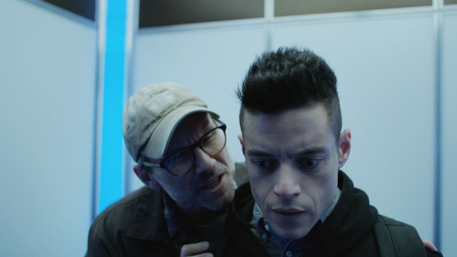 Rami Malek & Christian Slater Get to Work on Final 'Mr. Robot