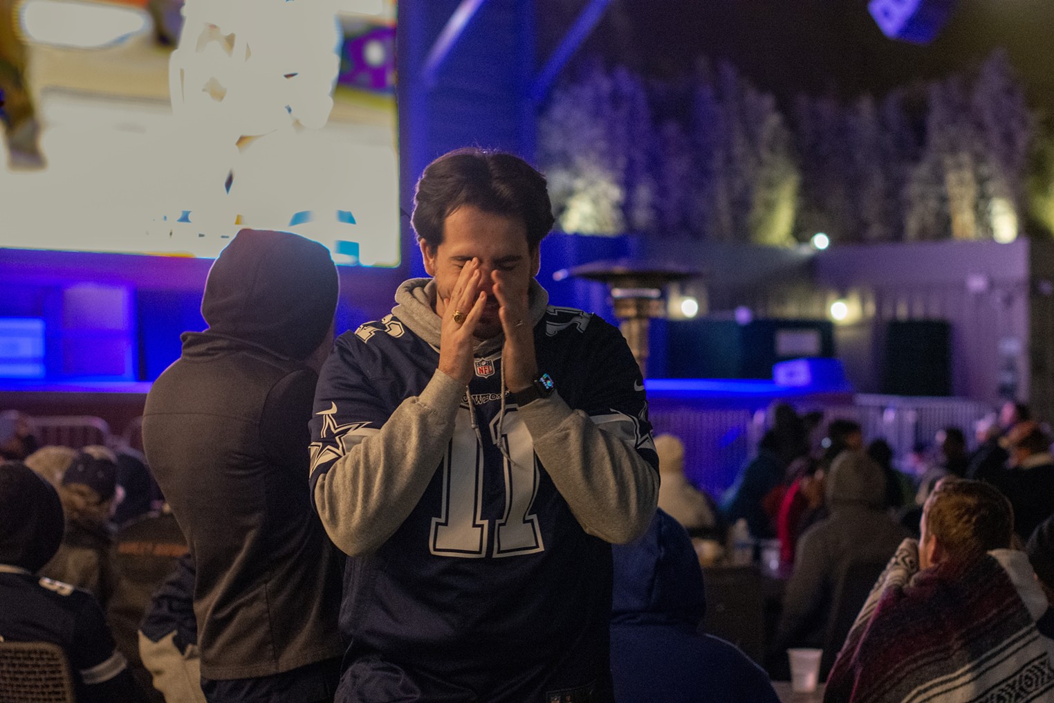 Cowboy fans looked bored and overwhelmed during Sunday’s game