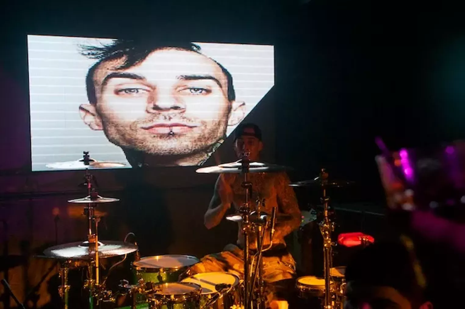 Beastie Boys DJ Mix Master Mike and Travis Barker at Zouk Dallas