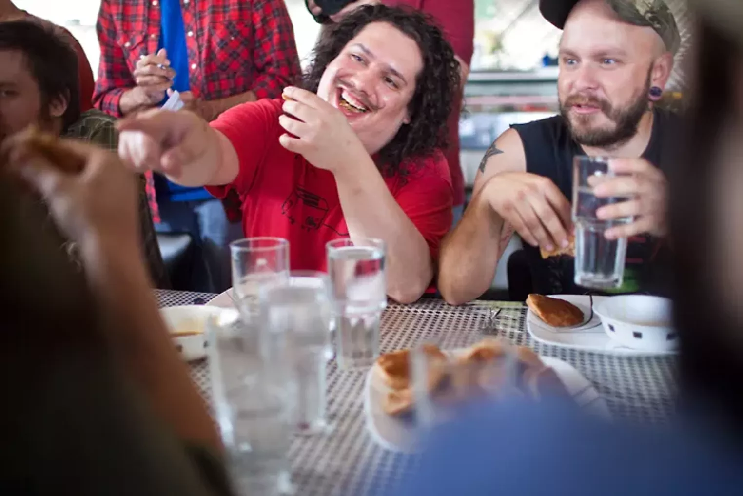 Vegan Pancake Eating Contest at Spiral Diner's Third Anniversary