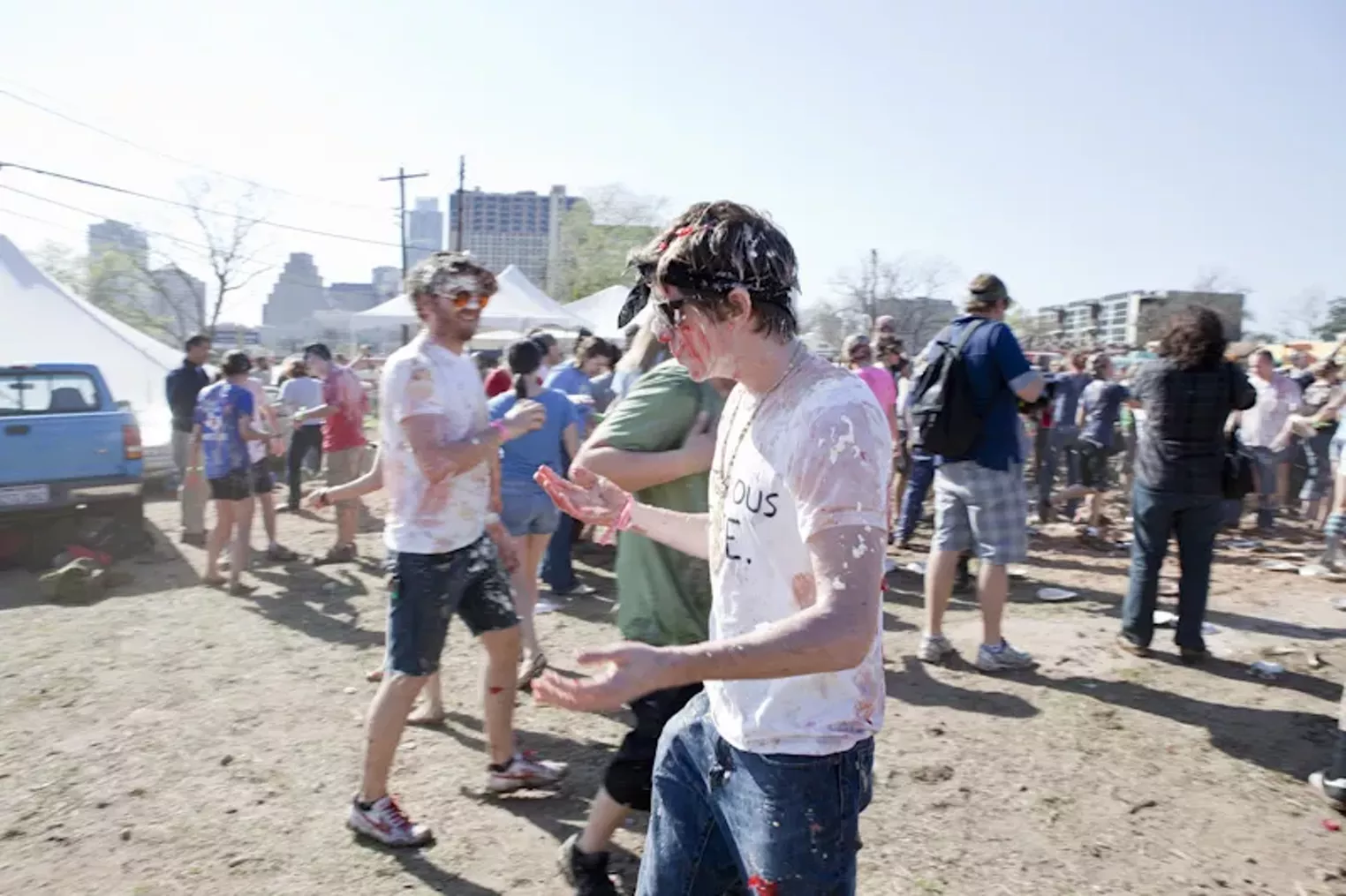 Pie Hard The World's Largest Pie Fight in Austin Dallas Dallas