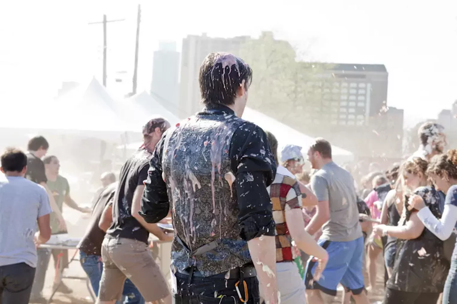 Pie Hard The World's Largest Pie Fight in Austin Dallas Dallas