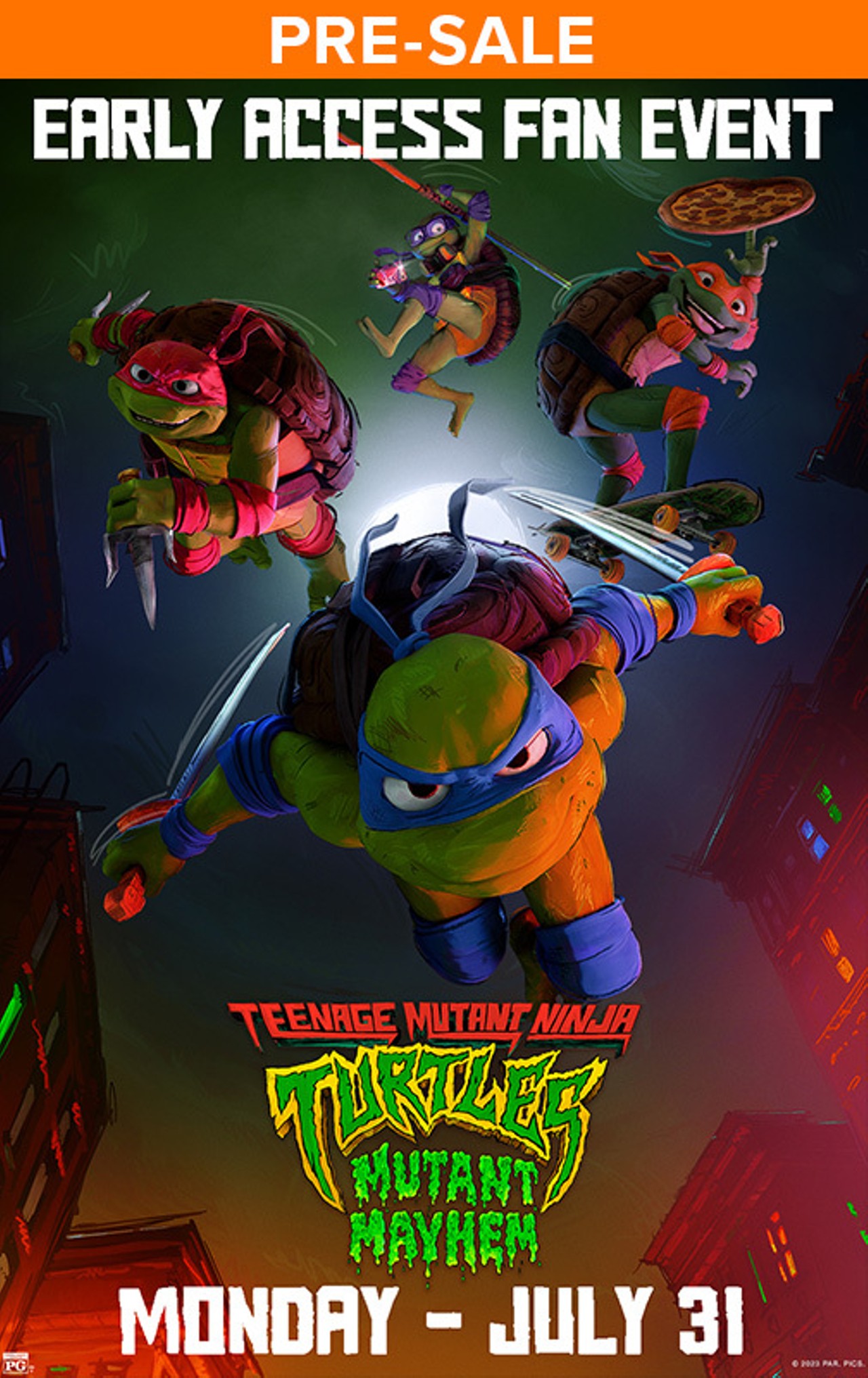 Teenage Mutant Ninja Turtles: Mutant Mayhem: Sneak Preview at an AMC  Theatre near you.