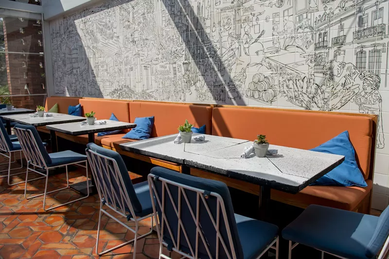 Image: The posh patio at José in Park Cities