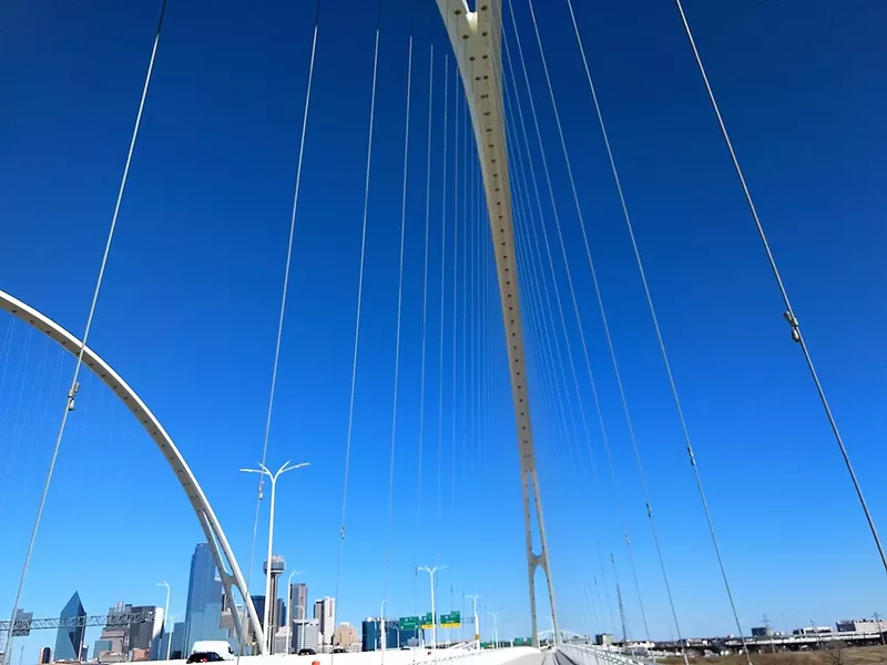 Image: Cracked rods, cracked cable anchors. The Margaret McDermott Bridge is not doing well, and the part designed by Santiago Calatrava isn't even open yet.