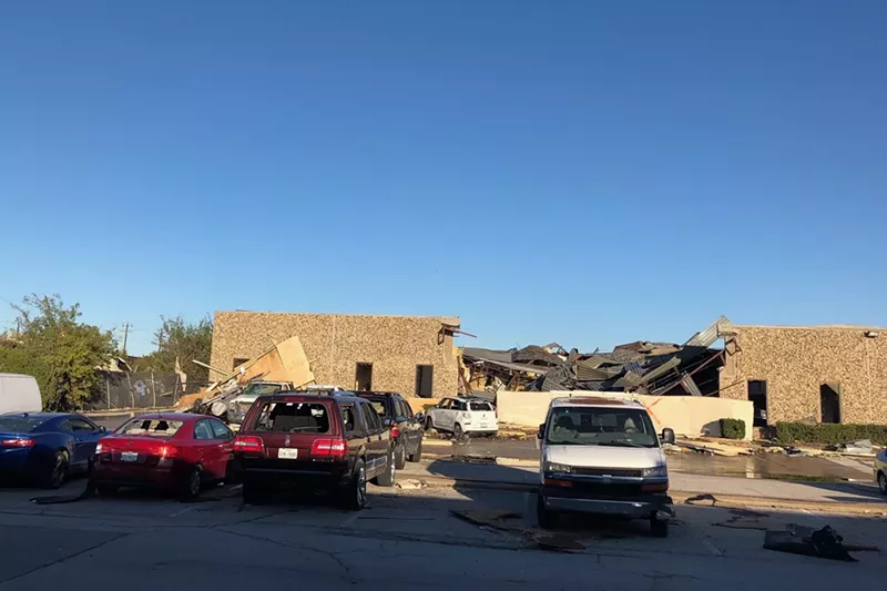 Image: Dallas music studio Universal Rehearsal was destroyed by the tornado that came through Dallas on Oct. 20, wiping away countless pieces of equipment and memories.