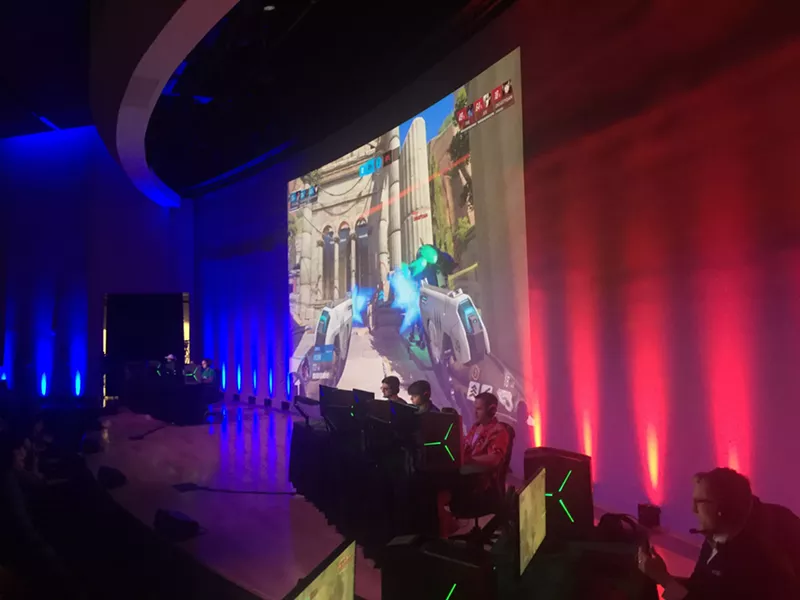 Image: University of North Texas students compete in the first official intramural esports tournament at the launch of UNT's esports program.