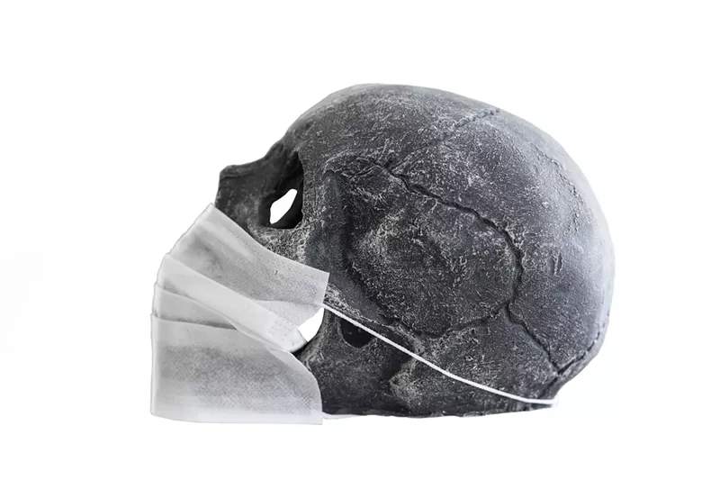 Image: Better masked than dead.