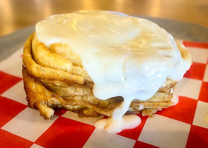 Guests can enjoy the most heavenly cinnamon rolls from local bakery Salt Sweets.