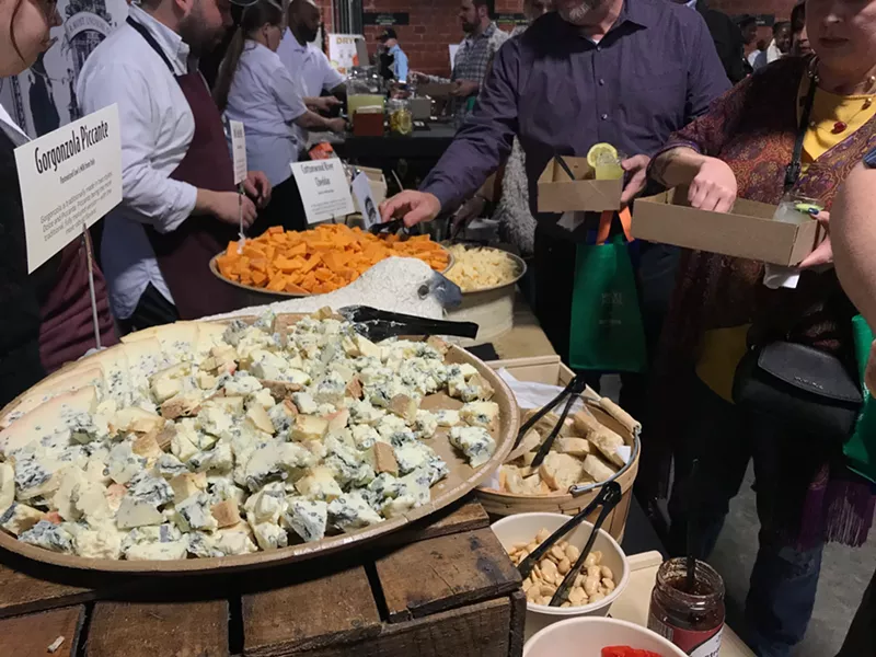 Image: God bless you, Scardello, for creating this mountain of incredible cheese at last night's Iron Fork.