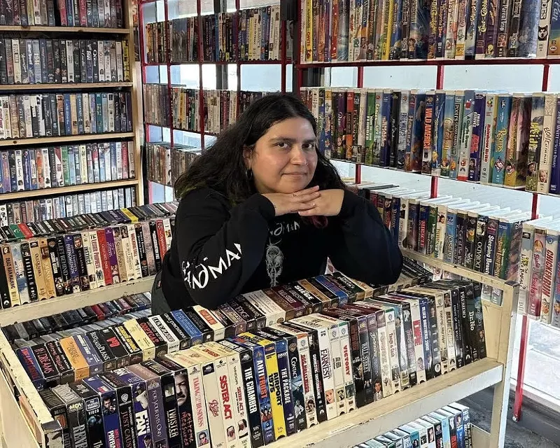 Image: Vianca Vega, a staff member of Dallas' Texas Theatre.