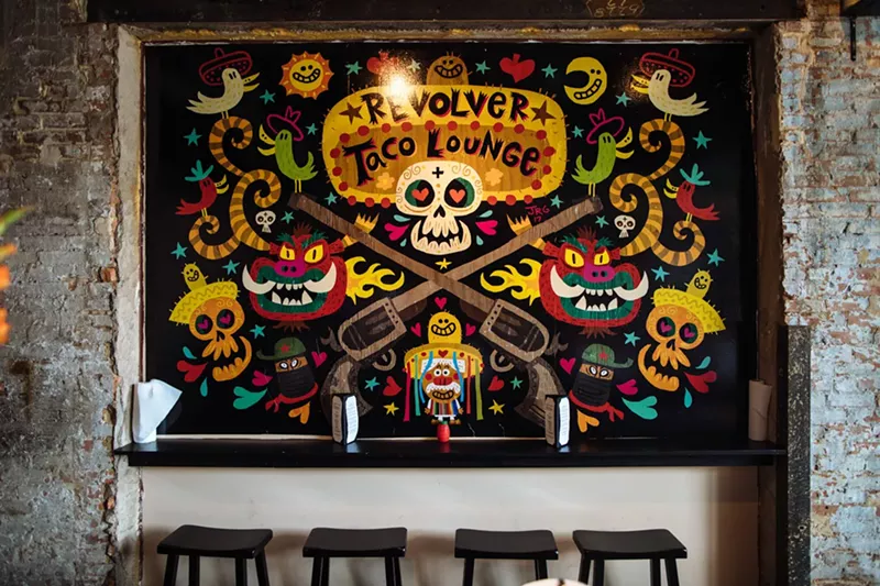 Image: Inside Revolver Taco Lounge