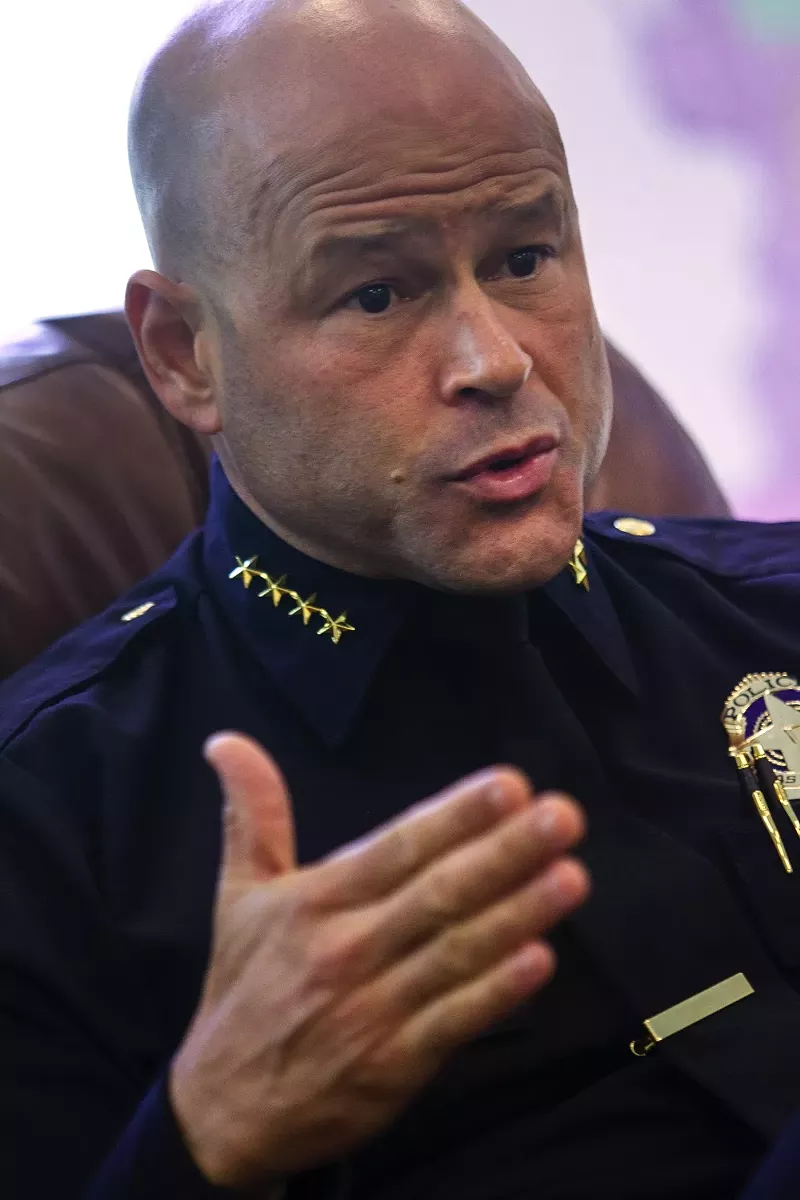 Image: The violent crime reduction plan in Dallas is showing results, but DPD Chief Eddie Garcia is not taking a victory lap quite yet.