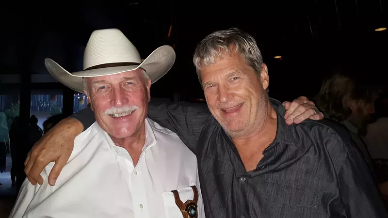 Image: Parnell McNamara (left) says he was impressed by Jeff Bridges' (right) thoughtfulness when he called him to offer condolences for the death of his brother.