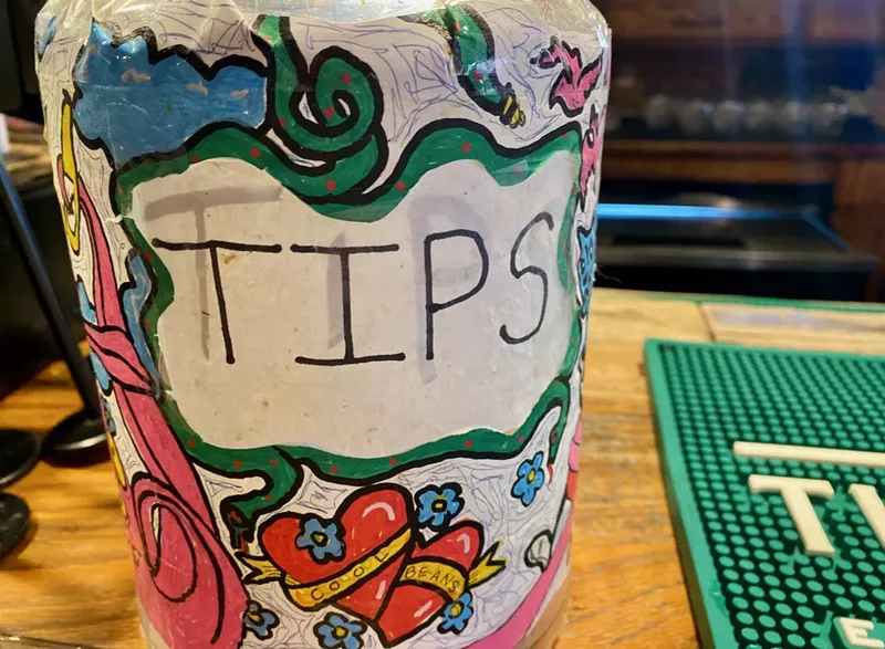 Image: Old-fashioned tip jars are suddenly cool again.