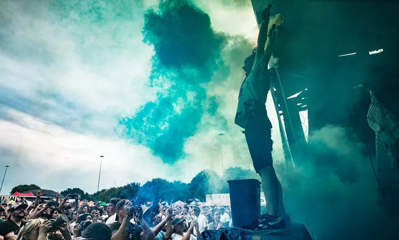 Image: The Used performed at the last Warped Tour.
