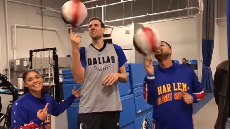 Image: Dirk can spin it.