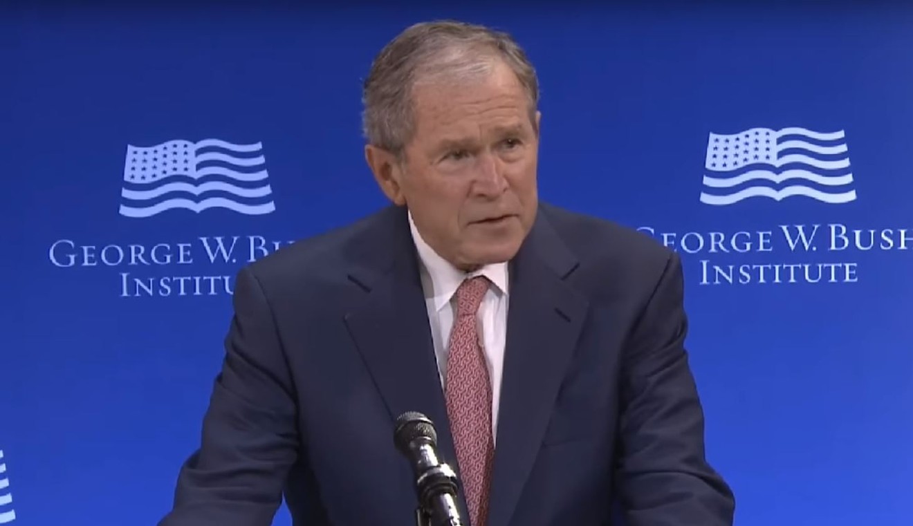 President Bush in New York Thursday.
