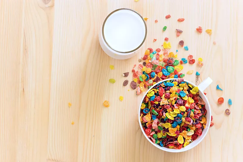 Image: It's like childhood, but better: Watch Saturday morning cartoons with cereal and "beer-milk" this weekend at BrainDead.