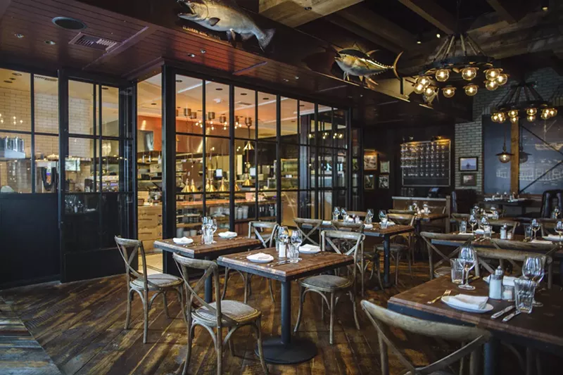 Image: The interior of Water Grill.