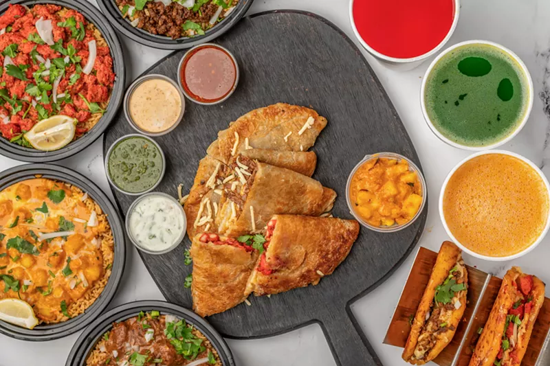 Image: Tacos, quesadillas and other Mexican dishes at Halal Fusionz
