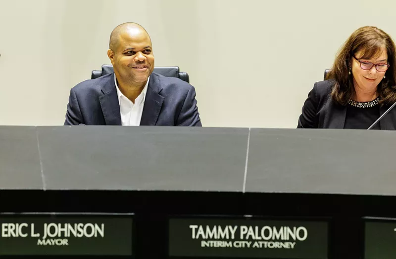 Image: Dallas Mayor Eric Johnson is shown not playing hooky from his City Hall duties.
