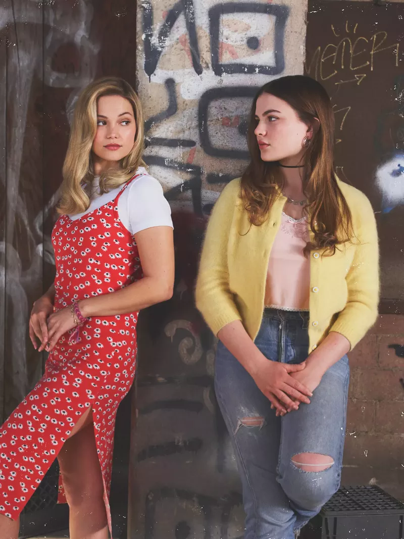 Image: Olivia Holt (left) and Chiara Aurelia are part of the cast of your new TV obsession: Cruel Summer.