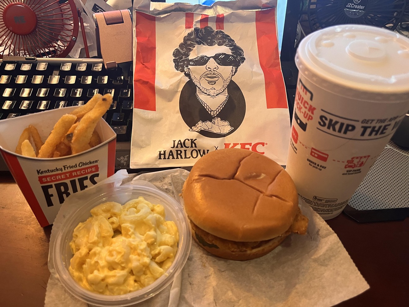 Rapper Jack Harlolw has his own meal at KFC. We just HAD to.