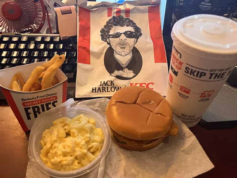 Image: Rapper Jack Harlolw has his own meal at KFC. We just HAD to.