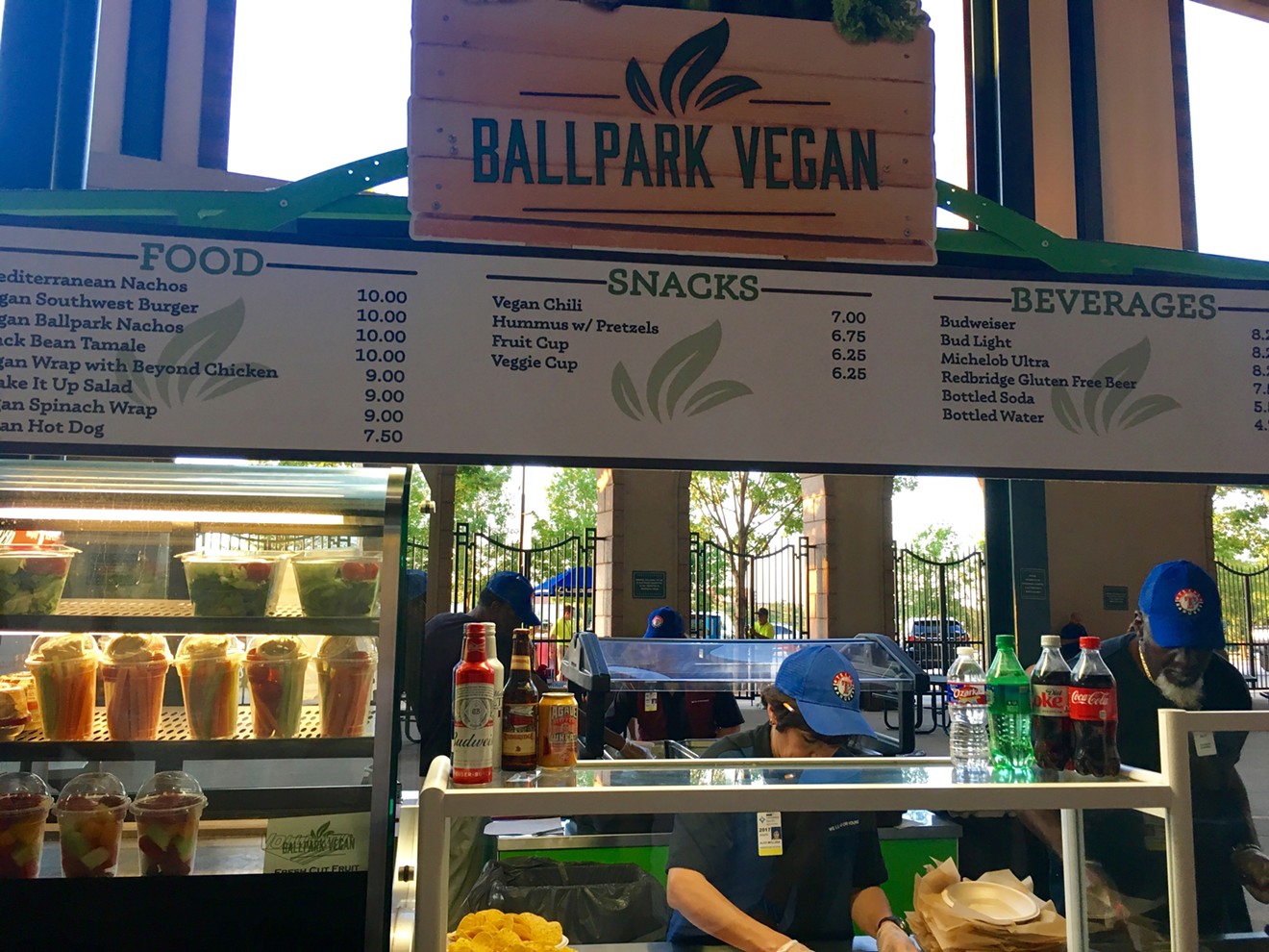 The Ballpark Vegan stand at Globe Life Park proved so popular last year that it came back with even more dishes. PETA recently named Globe Life Park the most vegan-friendly ballpark in the U.S.