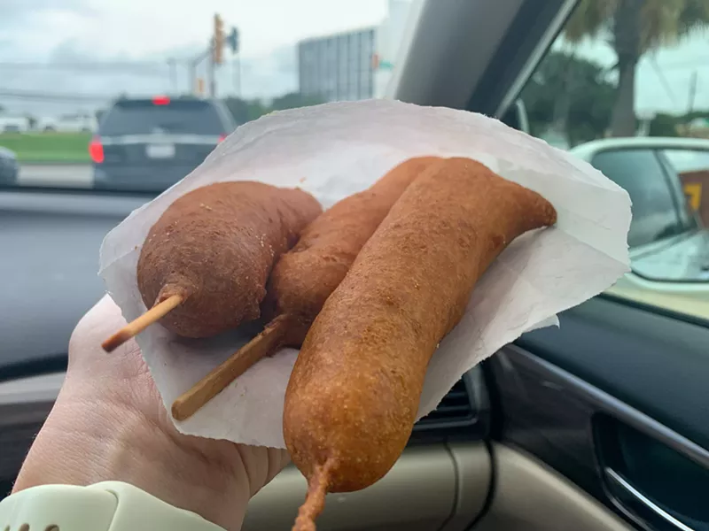 Image: Fifteen dollars' worth of corn dog